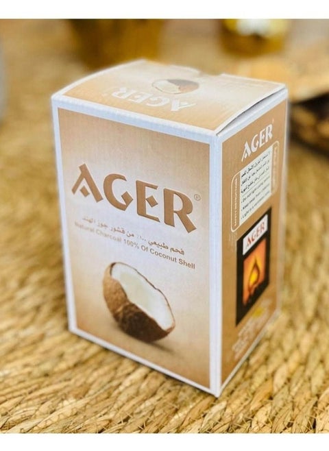 Natural charcoal from coconut shells from Ajeer for grilling and barbecue