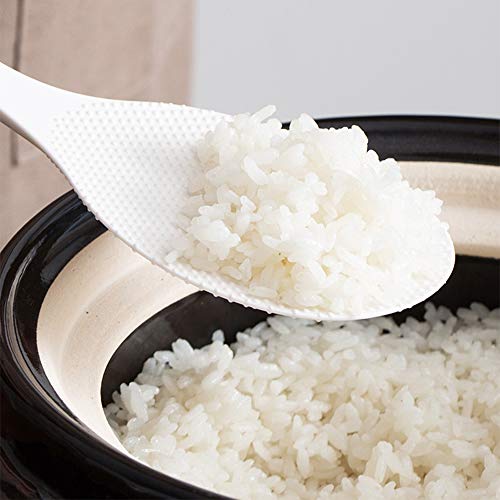 DIMVKA Rice Spoon Paddle Standing, 2 Pack Non Stick Rice Scooper Professional Rice Spatula Potato Cooker Server - Image 5