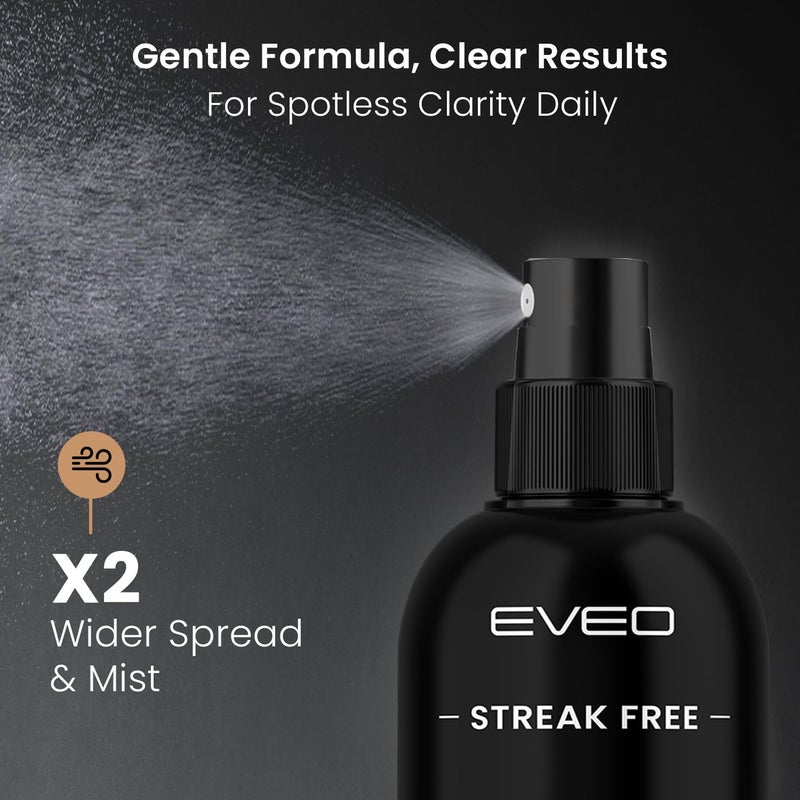 EVEO EVEO Eyeglass Cleaner Spray - Glasses Cleaner No Streaks Technology & Microfiber Cleaning Cloth - Glasses Cleaning Kit, Eye Glass Cleaners Spray Lens Cleaner - Screen & Eye Glasses Kit - 2 Pack  - Image 3