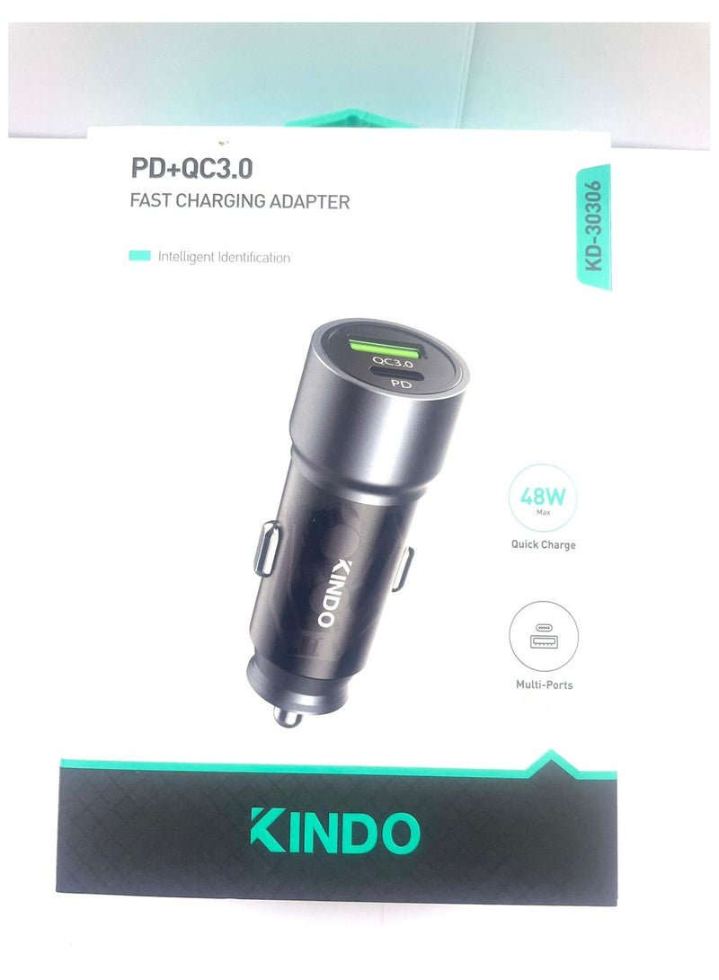 كيندو 48 واط ثنائي PD + USB رأس السيارة kd-30306 - Image 2
