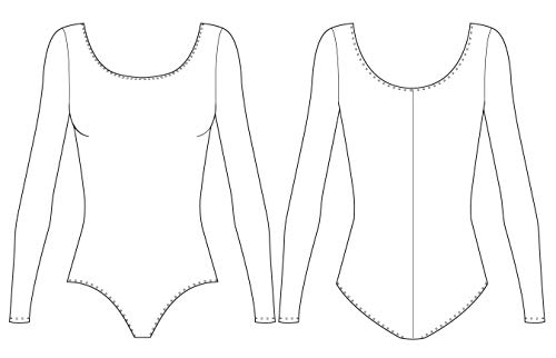 Bloch Dance Womens Lepsi Microlux Long Sleeve Leotard White Small - Image 3