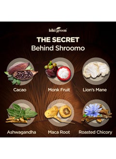 SHROOMO: Mushroom Coffee Alternative | Master Blend of Lion's Mane, Ashwagandha for Mental Clarity, Energy & Focus, Maca Root, Roasted Chicory, Monk Fruit | Cacao Coffee Alternative 8 oz by KIKI Green - pzsku/ZD519DDB30501DC65F0B0Z/45/_/1731696517/cd037b3d-ed41-4464-adb0-9d5405f29306