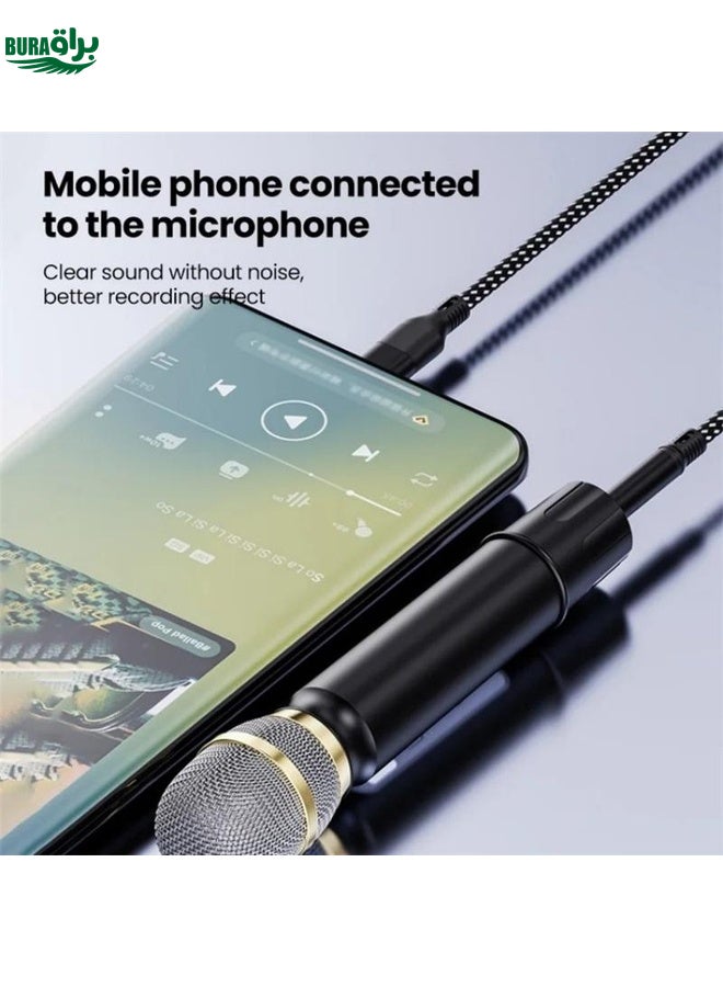 BURAQ JS-101 USB-C / Type-C to 3.5mm Audio Cable Braided HiFi Sound AUX Cord, Length: 1.2m - Image 5