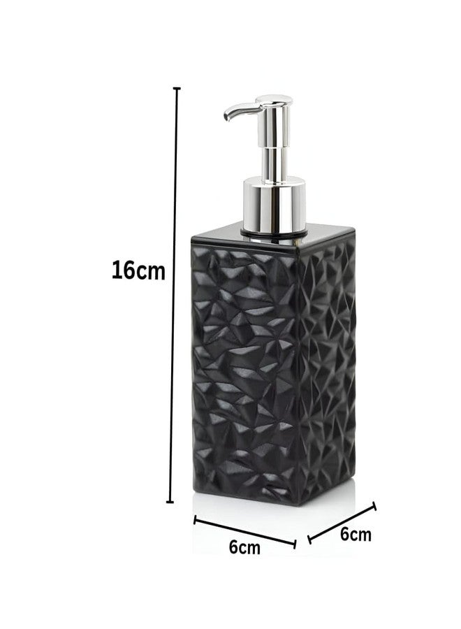 Joystick Liquid Soap Dispenser | Stoneware | Bottle for Kitchen|Soap DispeBathroom Sanitizer, Lotion, Shampoo Dispenser | Plastic Handwashnser for Wash Basin |Bathroom Accessories (Grey) - Image 2
