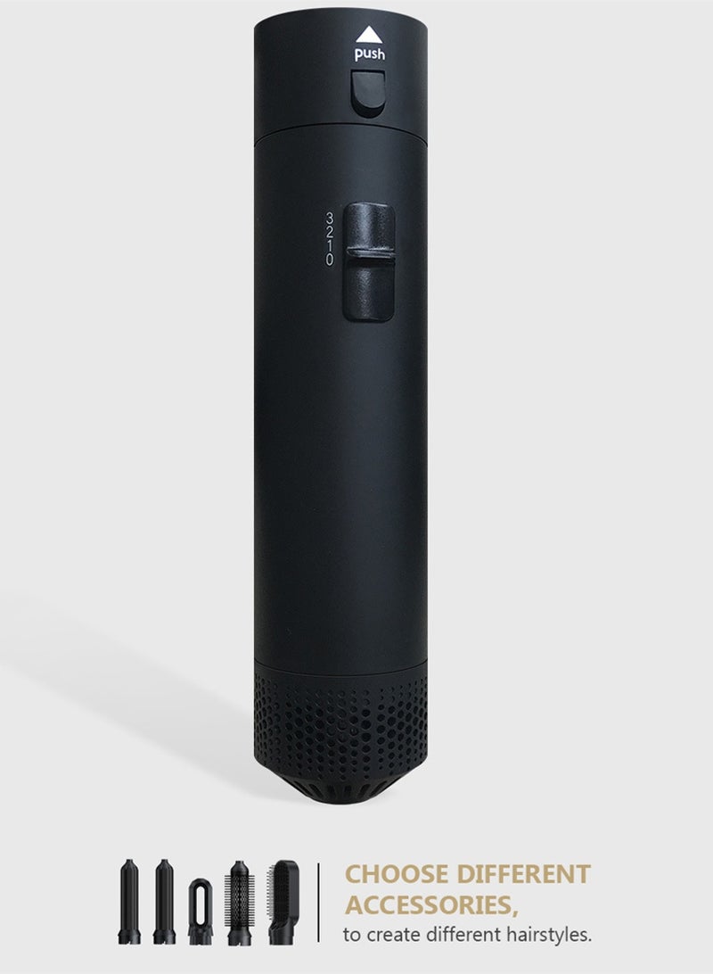 1000W Electric Hair Dryer Curling Iron Set, Hot Air Curling Iron, Five Replacement Heads and Hair Straightener Styling Tool Comb Curling Brush Hair Dryer Suitable for Hair Salon/Home/Barber Shop/Styling - Image 4