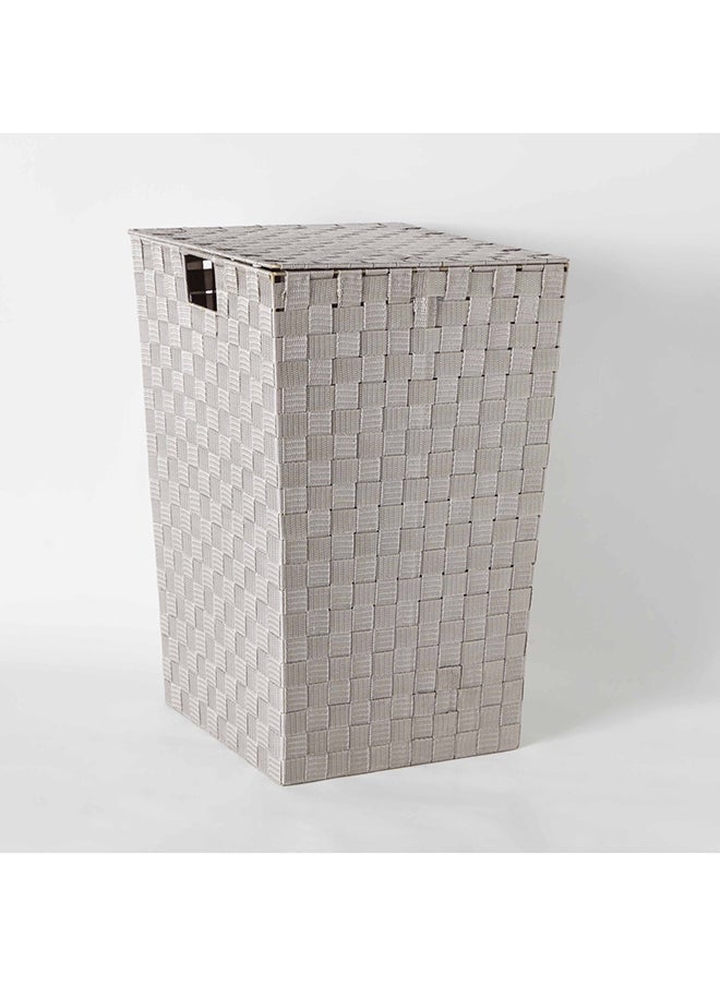 Home Box Strap Laundry Hamper With Lid 36 x 55 x 36 cm  - Image 5