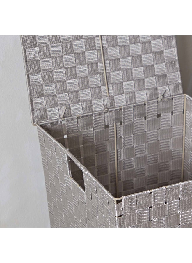 Home Box Strap Laundry Hamper With Lid 36 x 55 x 36 cm  - Image 4