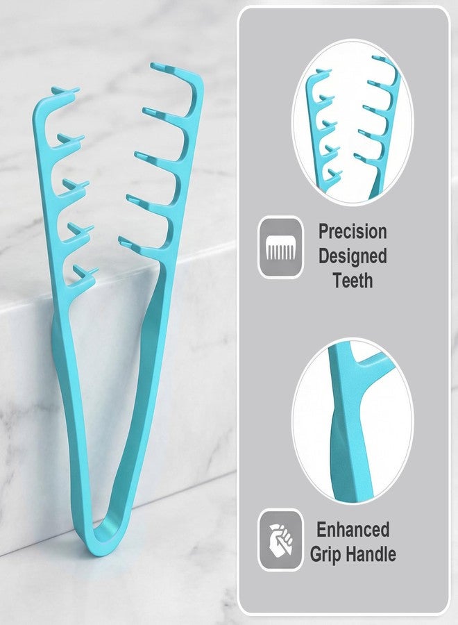 PASDUCHAS 4 Pack Texture Comb, Wide Tooth Styling Comb for Volume & Lift, Root Lifting Hair Tool for Fringe Control & Natural Layer Definition - Image 3