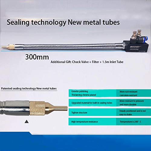 YWY Upgrade Version Mist Coolant Lubrication Spray System With Check Valve and Stainless Steel Flexible Pipe for Metal Cutting Engraving Cooling Machine/Air Pipe CNC Lathe Milling Drill - Image 2