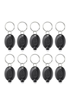 Excefore Mini LED Keychain, 10 Pcs Mini LED Keychain Flashlight, 12 Lumen Portable Ultra Bright Battery Powered, for EDC Outdoor Camping Hiking and Emergency Lighting  - Image 1