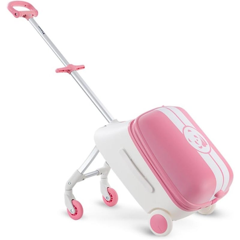 TEKNUM 3in1 Ride On Suitcase for travel, durable ABS plastic, navy blue, foldable with integrated scooter function - Image 1