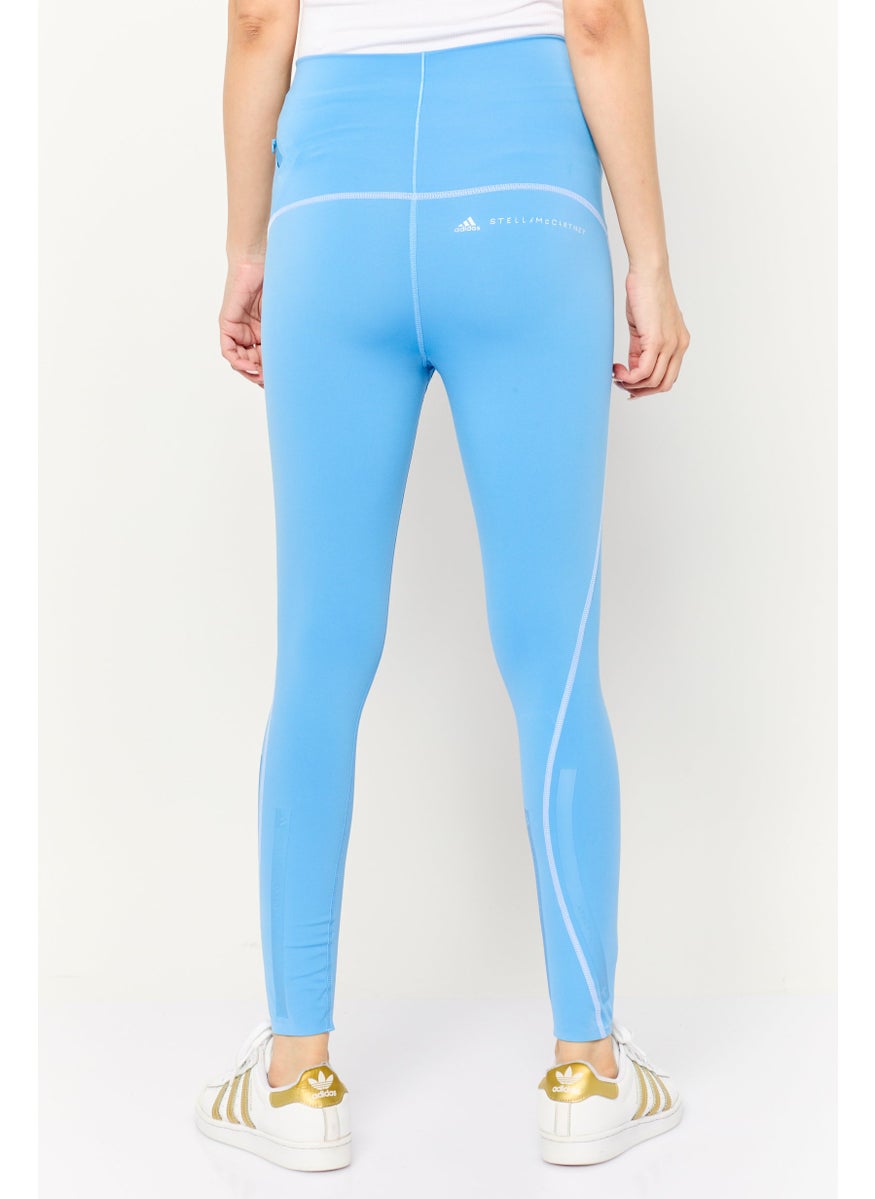 Adidas Women Sportswear Fit Training Leggings, Blue  - Image 4
