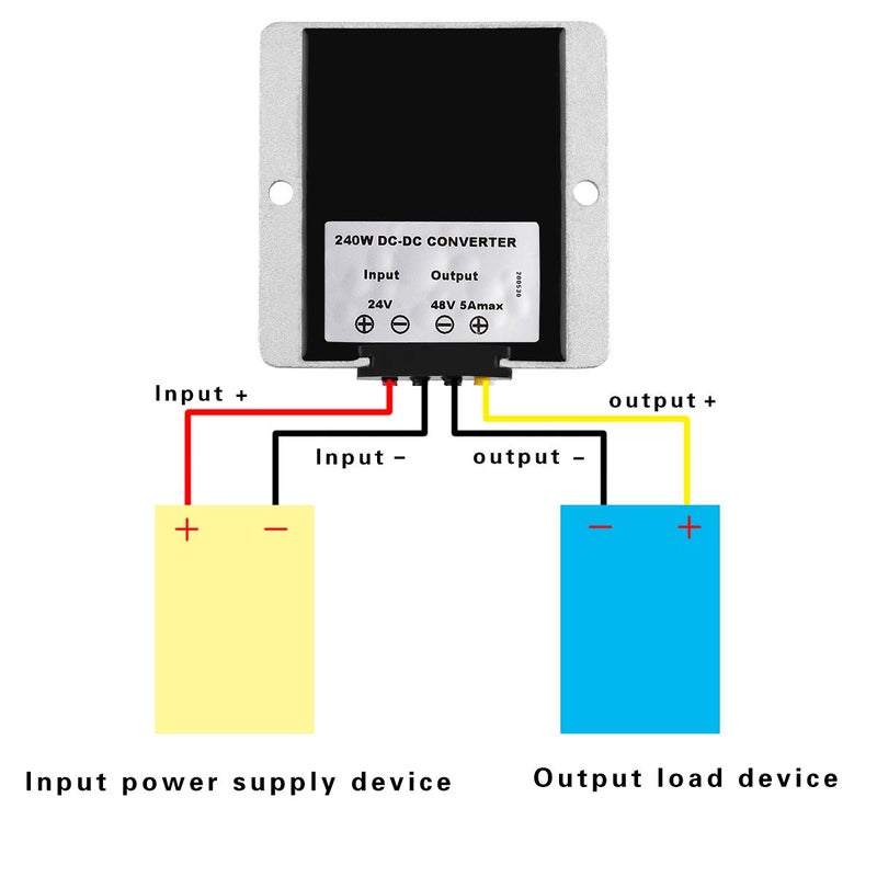 SUPERNIGHT DC 24V Step Up to 48V 5A 240W Converter Booster Waterproof Voltage Regulator for Golf Cart Club Car LED Strip Light - Image 3