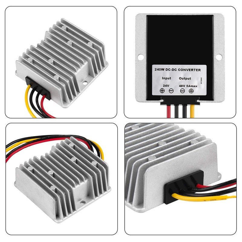 SUPERNIGHT DC 24V Step Up to 48V 5A 240W Converter Booster Waterproof Voltage Regulator for Golf Cart Club Car LED Strip Light - Image 2