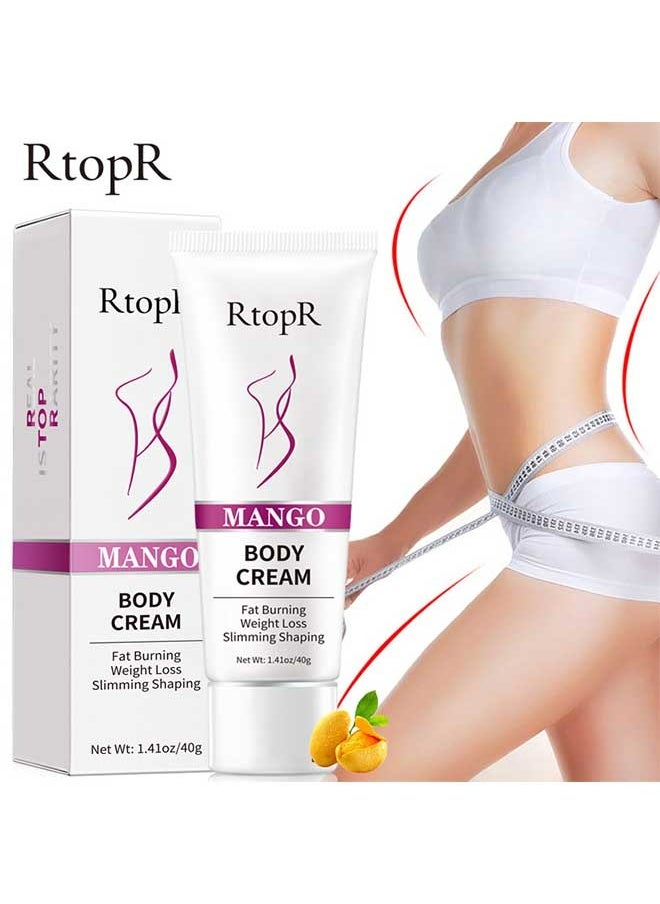 RtopR - Mango Body Cream 40g, Improve Metabolic System, Better Stimulate Fat, Effectively Prevent And Inhibit Fat Synthesis, Ideal Plasticity, Body Massage Cream - Image 1