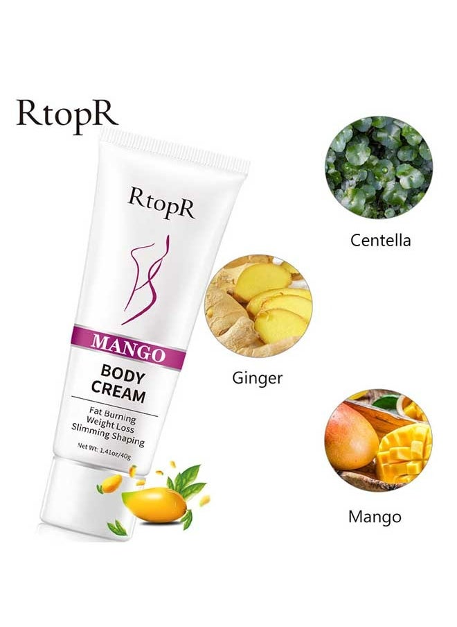 RtopR - Mango Body Cream 40g, Improve Metabolic System, Better Stimulate Fat, Effectively Prevent And Inhibit Fat Synthesis, Ideal Plasticity, Body Massage Cream - Image 1