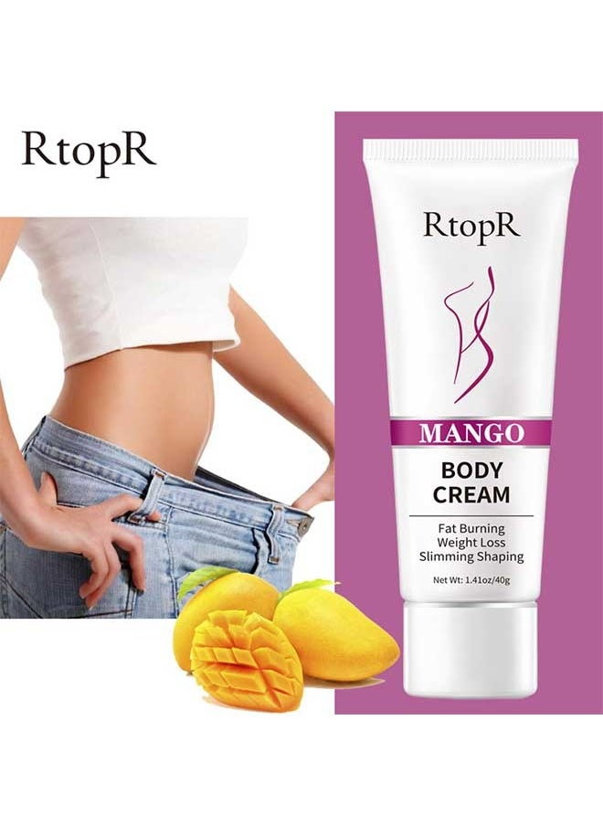 RtopR - Mango Body Cream 40g, Improve Metabolic System, Better Stimulate Fat, Effectively Prevent And Inhibit Fat Synthesis, Ideal Plasticity, Body Massage Cream - Image 1