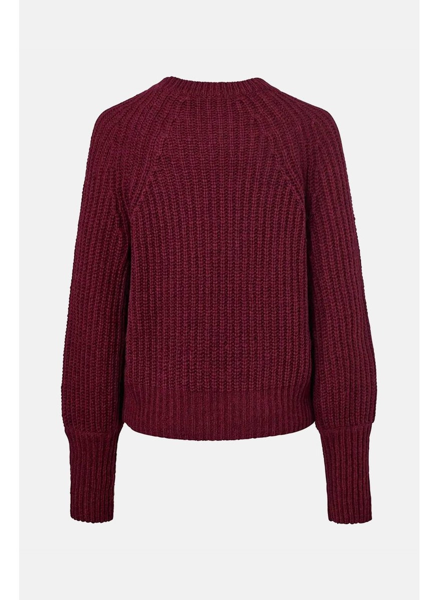 Women Crew Neck Textured Sweater, Bordeaux - pzsku/ZD51A7B38088737459543Z/45/_/1739715208/537fc4a0-b6f2-4741-b70e-679dd4f97c05