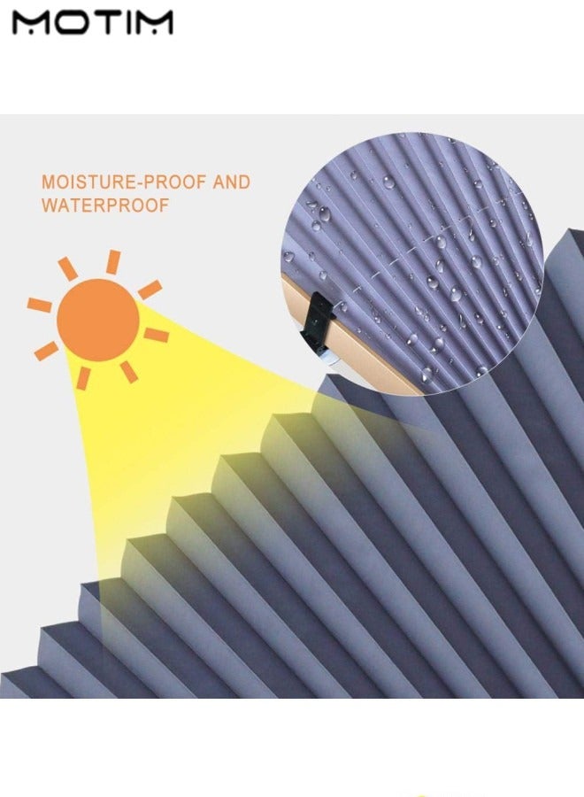 Motim Retractable Car Windshield Sun Shade for Car, 145*70cm, Foldable Sun Shade Umbrella Car Sun Visor Protector, Blocks 99% UV Rays and Sun Heat Protect Fits Trucks and Vans or Large Cars  - Image 3