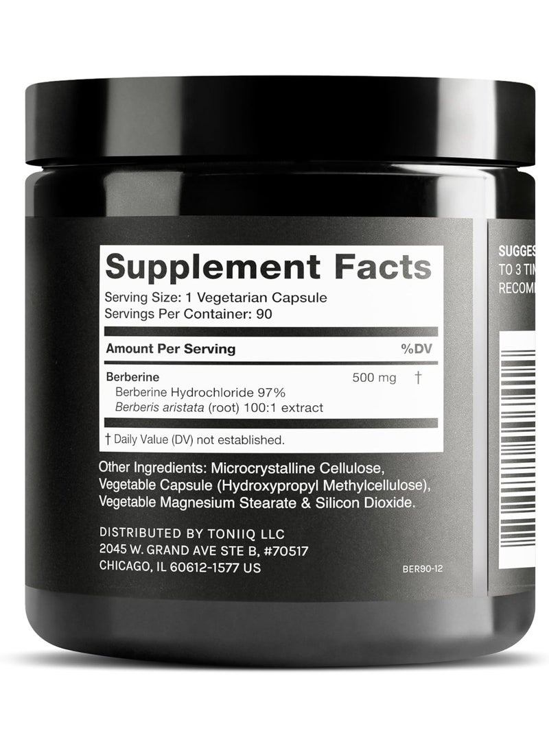تونيق بربارين هيدروكلوريد عالي التركيز ٥٠٠ ملغ من هيمالايا - مكمل بربارين، ٩٠ كبسولة نباتية - Image 3