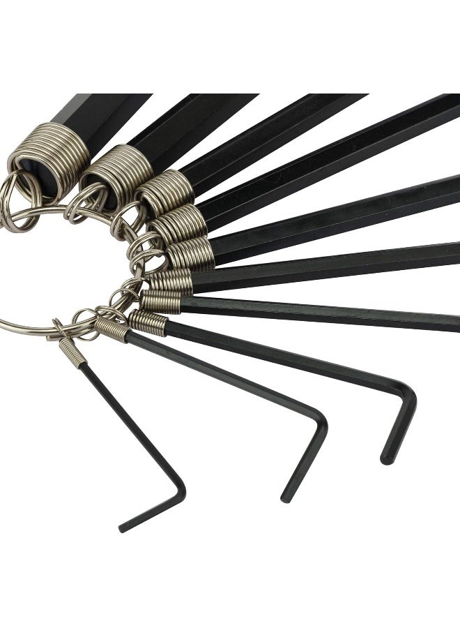 Stanley Set 10 Allen Wrenches With Ring, Stmt69213-8, Black/Yellow - Image 3