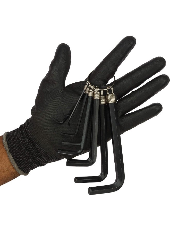 Stanley Set 10 Allen Wrenches With Ring, Stmt69213-8, Black/Yellow - Image 4