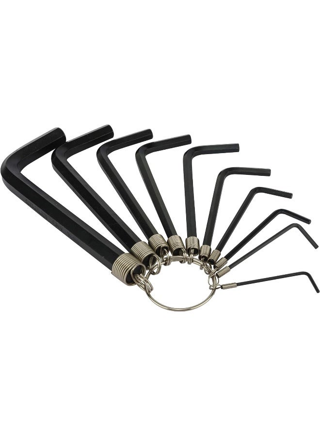 Stanley Set 10 Allen Wrenches With Ring, Stmt69213-8, Black/Yellow - Image 2