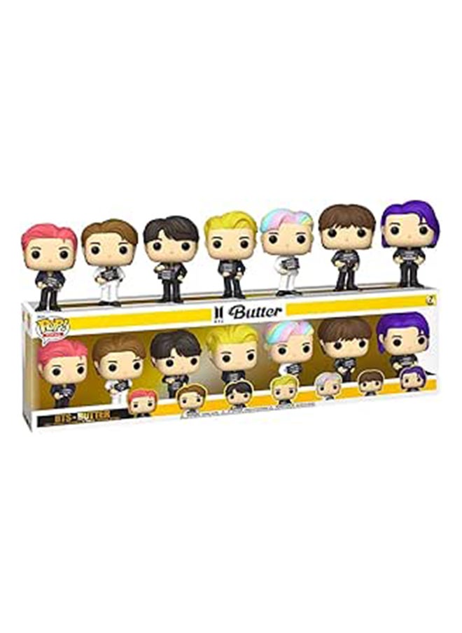 Funko Funko Pop! Rocks: Bts Butter 7Pk (Exc), Collectibles Toys 64888, Multi Color 