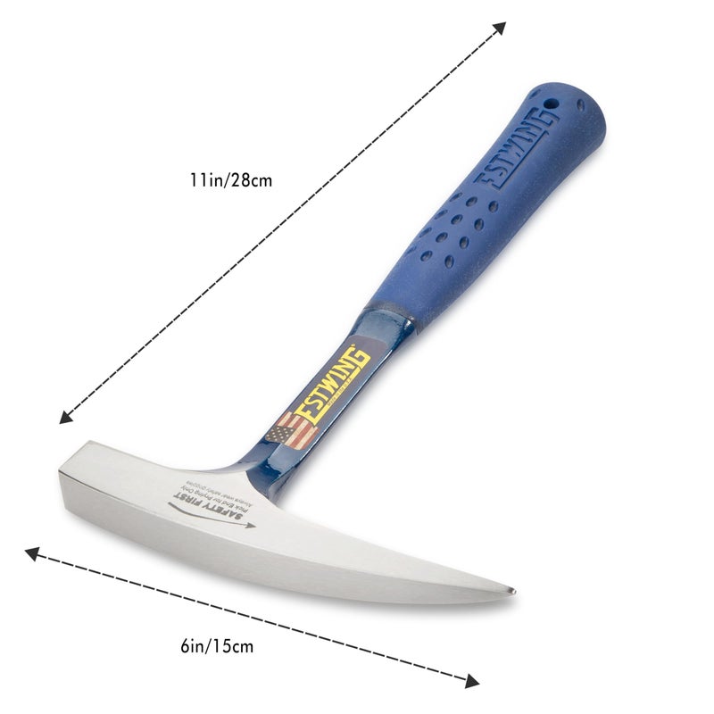 Estwing مطرقة الصخور ESTWING - 14 أونصة مطرقة جيولوجية برأس مدبب ومقبض لتقليل الصدمات - E3-14P - Image 2