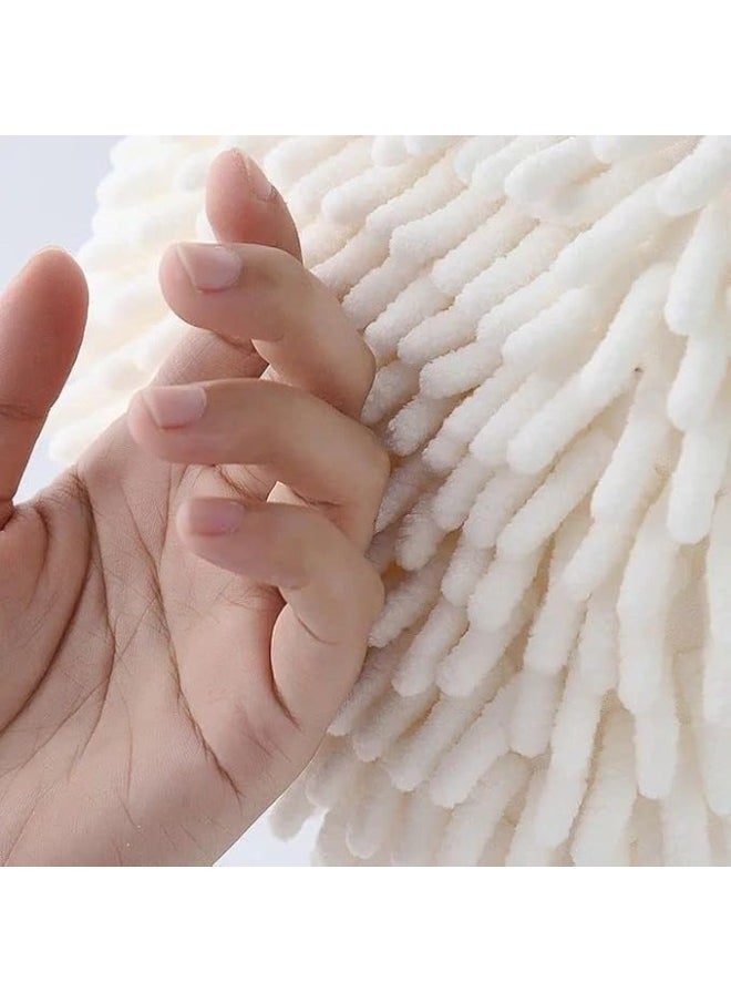 Happy Home Microfiber Hand Towel for Bathroom and Kitchen with Hanging Loop Soft Quick Dry Super Absorbent Microfiber Multicolor  - Image 5