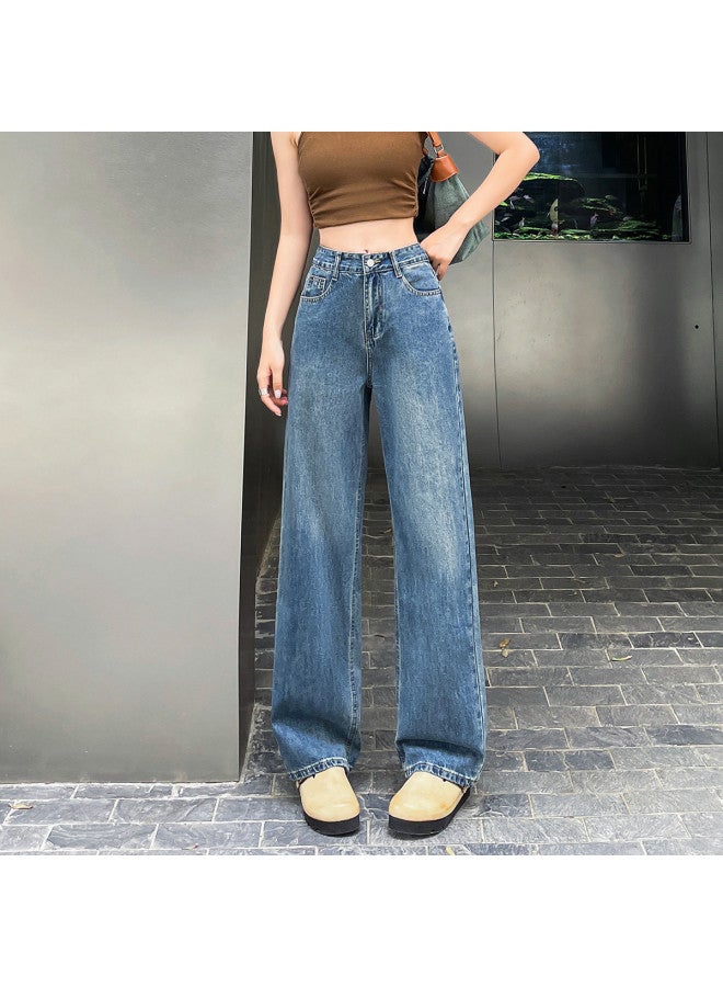 EPTISON Retro Classic Straight Leg Jeans For Women - 2025 Summer Fashion High Waist Slimming Loose Fit Straight Leg Pants - Image 5