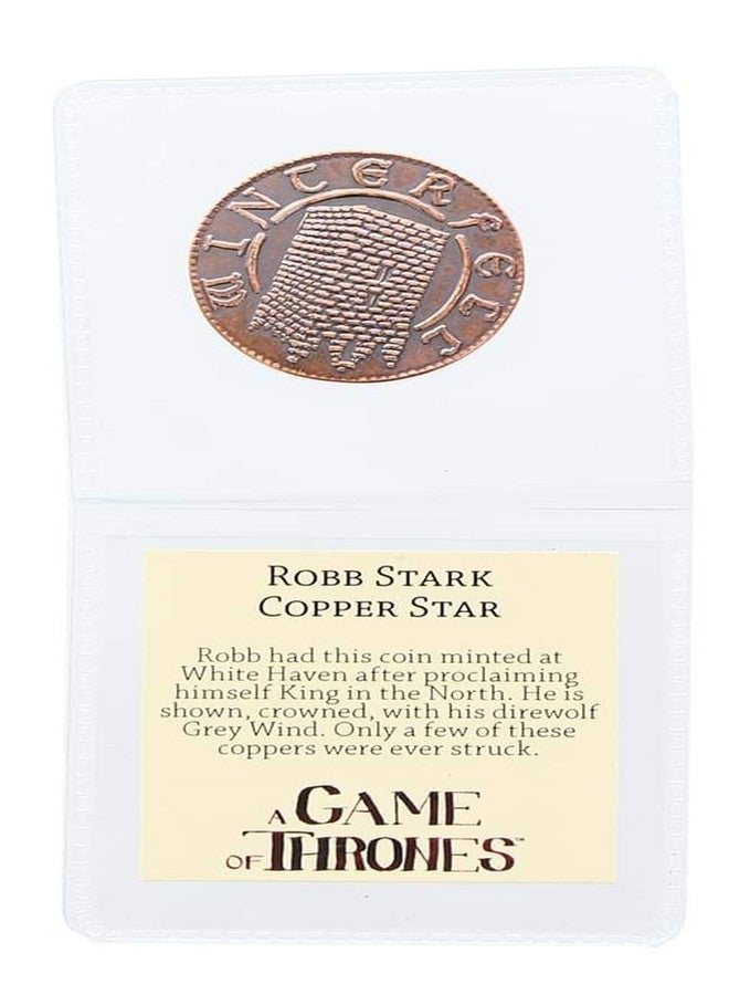 Game of Thrones Robb Stark Cooper Star Coin Replica - Image 3