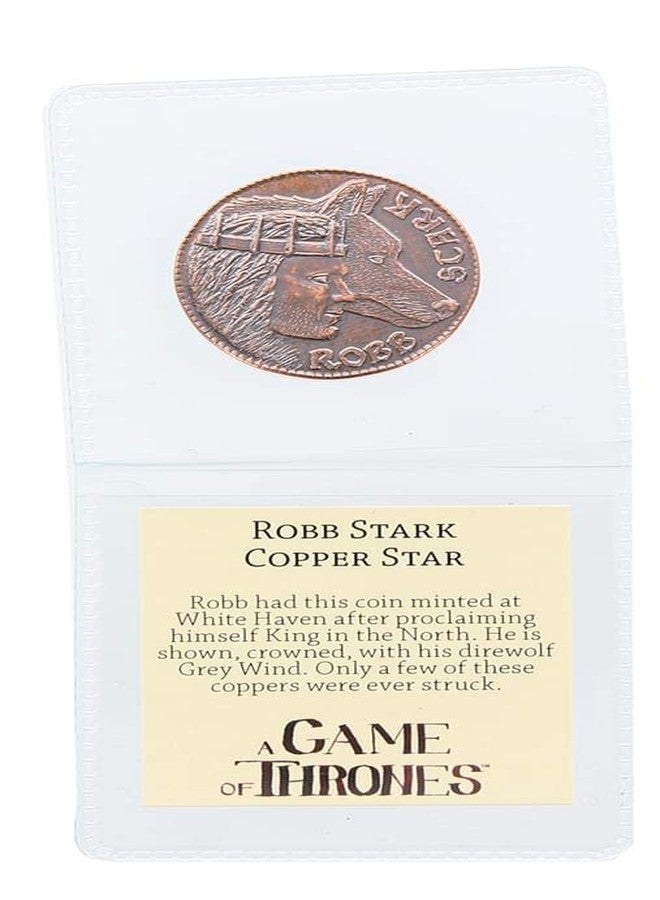 Game of Thrones Robb Stark Cooper Star Coin Replica - Image 1