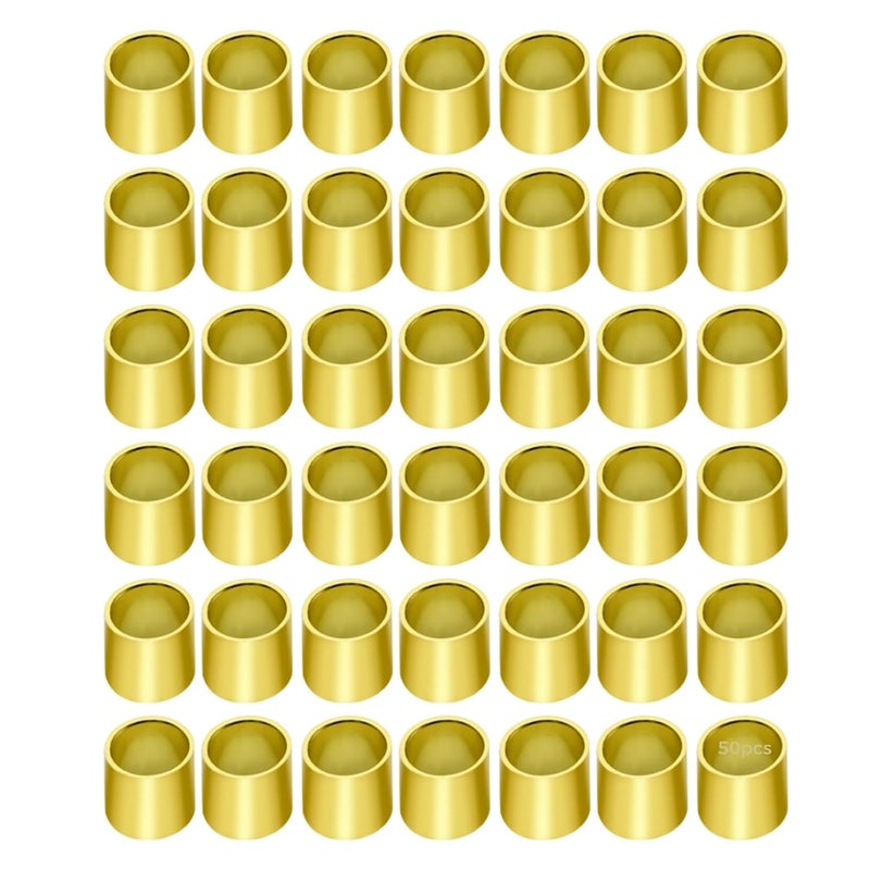 50 Pcs 3D Printer Brass Gt2 Belt Buckles, Synchronous Belt Terminals, 0.28 X 0.24 X 0.02 in (7 X 6 X 0.6 Mm) Fastener, 6 Mm Closed Loop for Long-Term Use - Image 1