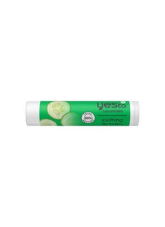 Yes To Cucumber Soothing Lip Balm Hydrating NonSticky Salve That Calms Dry Cracked Lips Locks In Moisture & Glides On Smoothly With Aloe Vera & Castor Oil Natural & Cruelty Free 015 Oz 3Pack  - Image 3