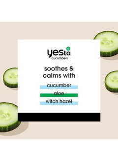 Yes To Cucumber Soothing Lip Balm Hydrating NonSticky Salve That Calms Dry Cracked Lips Locks In Moisture & Glides On Smoothly With Aloe Vera & Castor Oil Natural & Cruelty Free 015 Oz 3Pack  - Image 4
