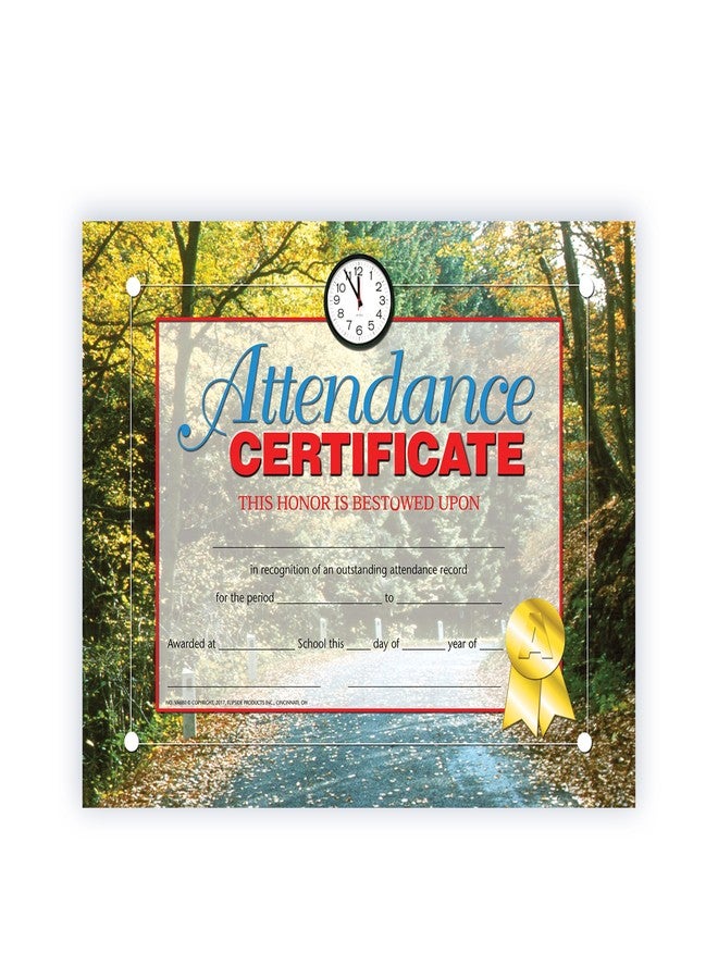 Hayes Flipside Products Attendance Certificates, Recognition, Award Students, Incentive, 8.5" x 11", 30 Pack - Image 1