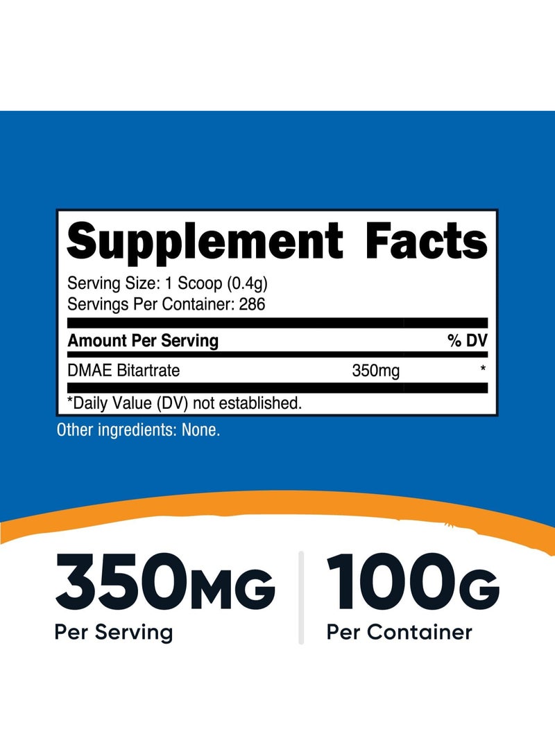 Nutricost DMAE Bitartrate, Unflavored, 3.6 oz (100 g) - Image 2