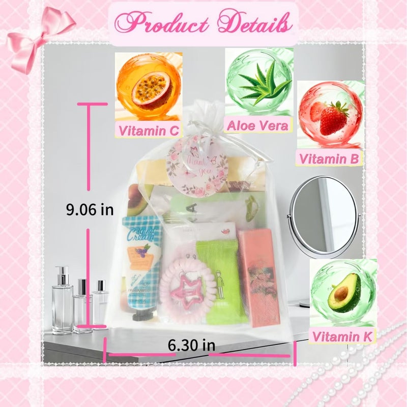 ZPTYCHZ 77PCS Spa Party Supplies for Girls, Spa Party Favors Include Facial Masks,Under Eye Patches, Lip Balm, Hair Rings, Makeup Mirrors, Hand Cream, Compressed Towel, for Teen Girls, Sleepover Party gifts - Image 3