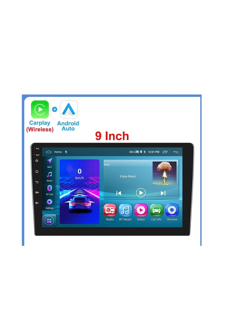 MNT - 1- Toyota Fortuner screen from 2007 to 2015 screen from 2008 to 2022 is part of the car's infotainment system. It runs on Android and supports features like Apple CarPlay and Android Auto, allowing you to easily connect your smartphone. It also offers a high resolution of up to 1080 pixels, making it excellent for displaying information and maps clearly. - Image 1