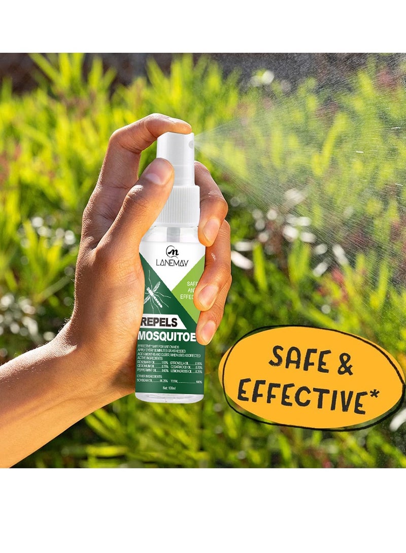 LANEMAY Mosquito Repellent Spray Protects Against Mosquitoes Wormwood Mosquito Repellent Spray for Home and Outdoors to Prevent Mosquito Bites and Itching 100ml - Image 3