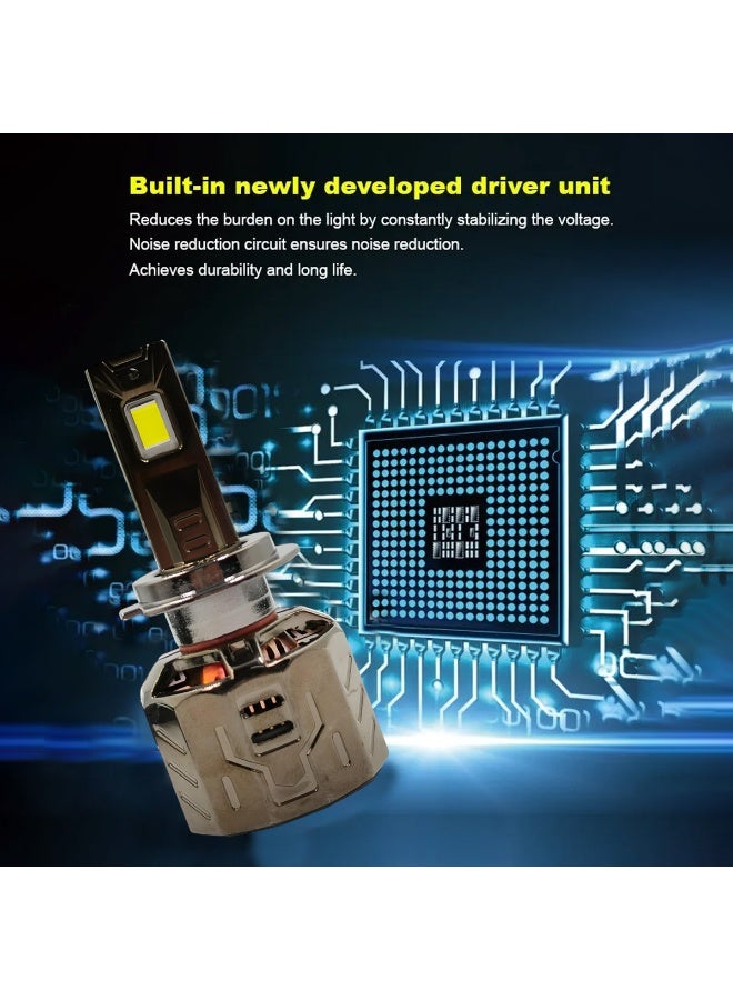 3XR H7 LED Headlight Bulbs P130 3XR – 260W 30000LM Super Bright 6500K, CANBUS Ready, IP65 Waterproof, Ultra-Focused Beam, Latest LED Chips, Plug & Play 12V Headlights (2025 Upgrade) - Image 4