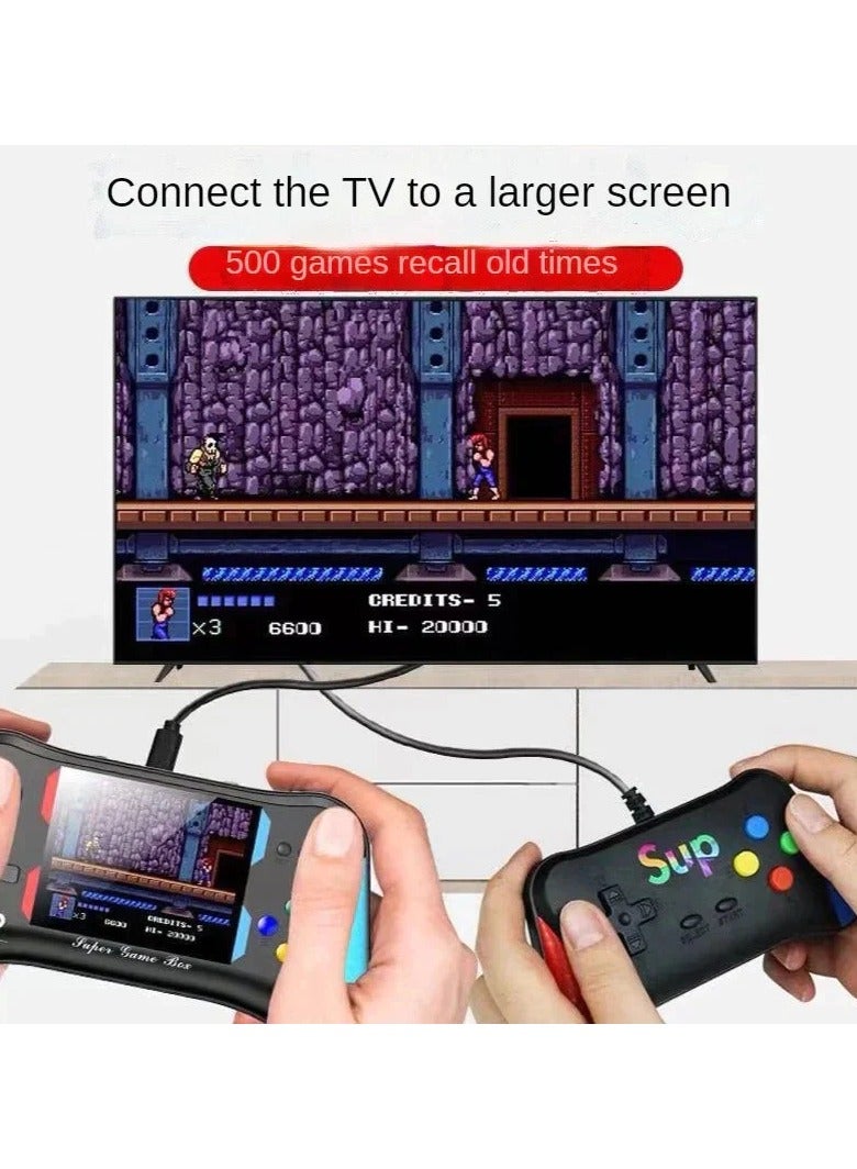Handheld Console For Kids Adults 500 Classic Retro Video Games With Rechargeable Battery Support 2 Players And TV - Image 2