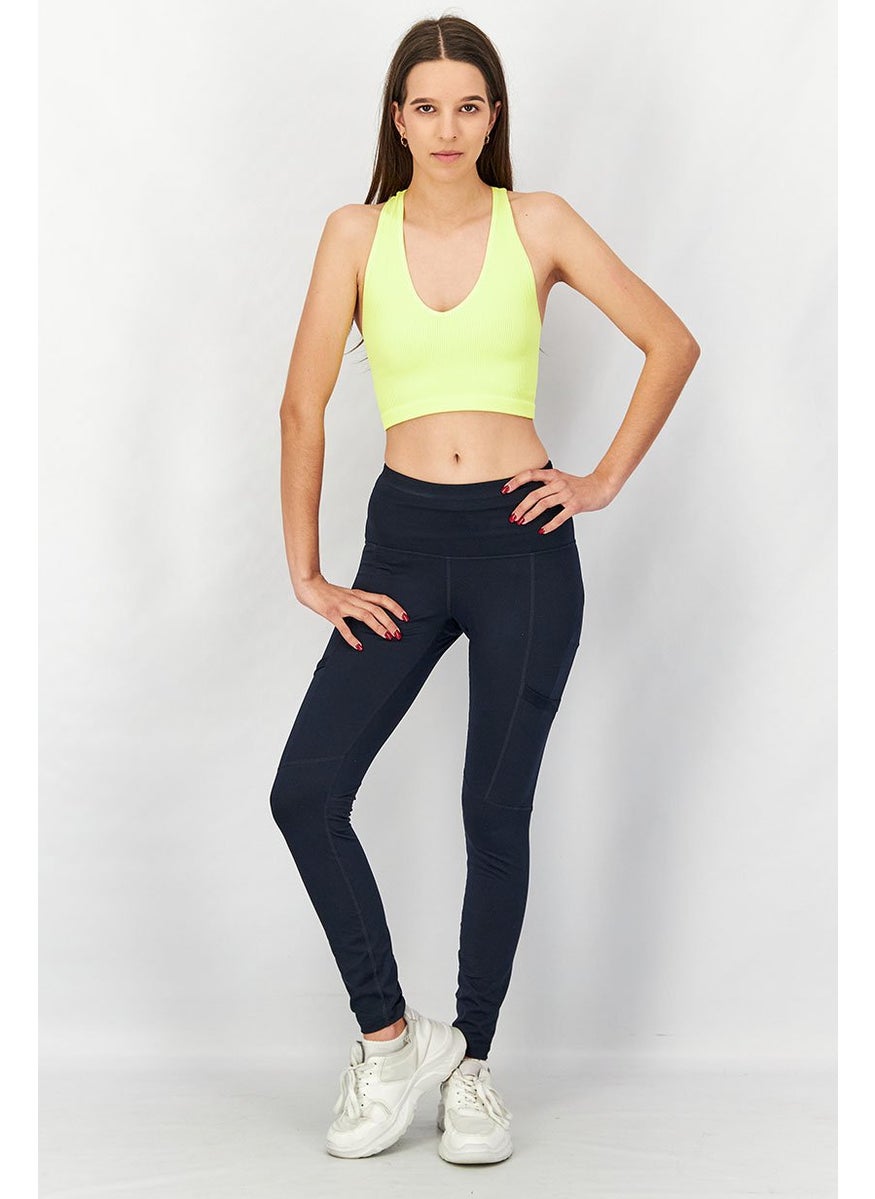 Tchibo Women Sportswear Fit Pull On Outdoor Tight, Navy Blue  - Image 2