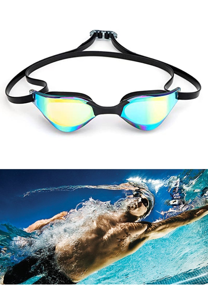 QUTOOB Sports Swimming Goggles for Professional and Home Use HD Crystal Clear and Extra Wide View With Anti Fog Anti UV and Leakproof FINA Approved Suitable For Men and Women With Earplugs and Case  - Image 1