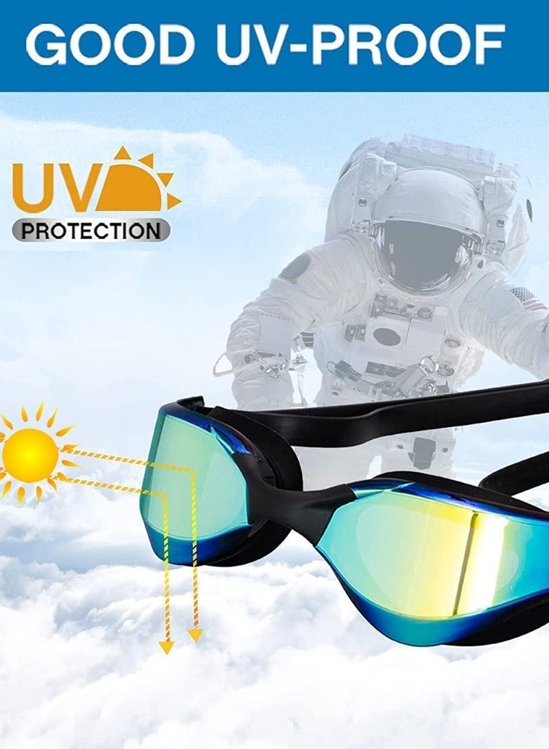 QUTOOB Professional Swimming Goggles for Men & Women | Anti-Fog, Leakproof & UV Protection Swim Goggles with HD Wide View | Training, Lap Swimming & Fitness with Storage Case - Image 5