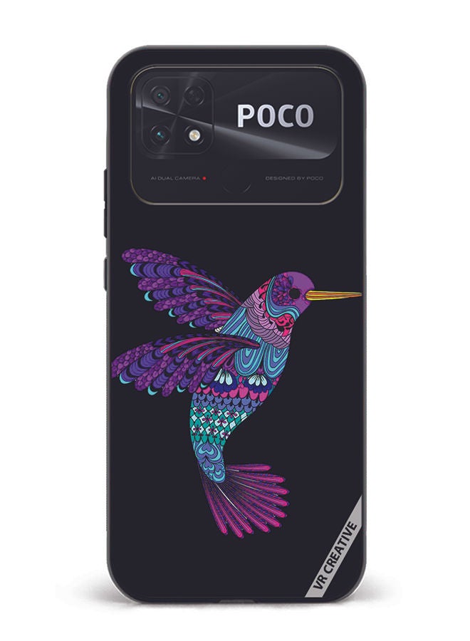 VR CREATIVE Protective Case Cover For Xiaomi Poco C40 Bird Design Multicolour - Image 1