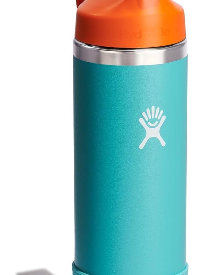 Hydro Flask 530ml Kids Wide Mouth Straw Cap and Boot - Seaspray - view 2