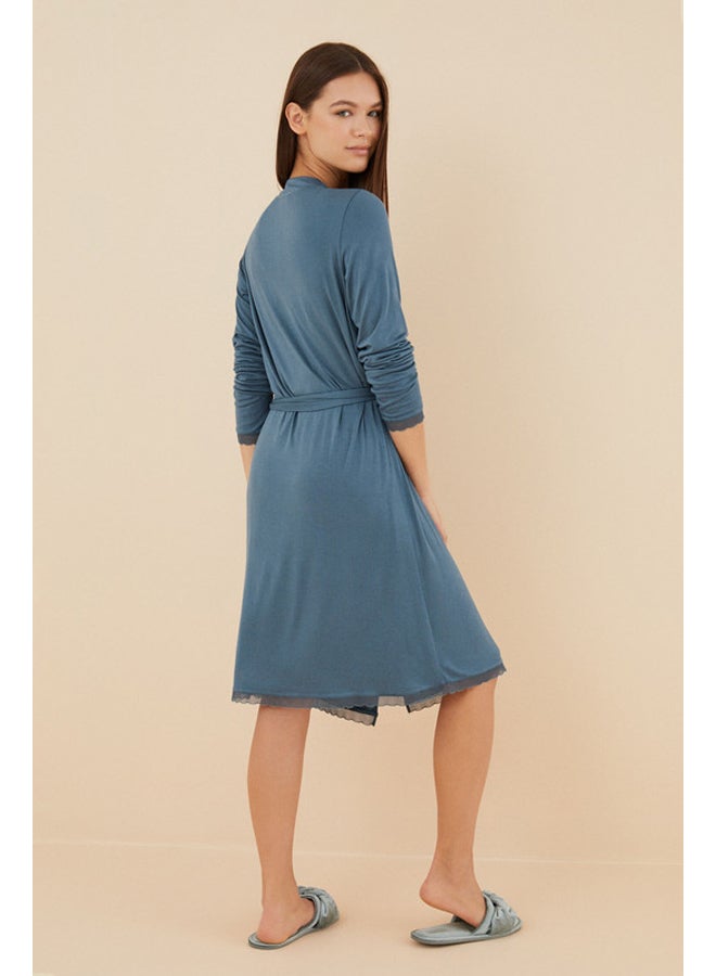 women'secret روب ميدي مزود بحزام - Image 3
