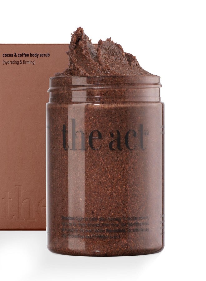 The Act Salt Body Scrub with Cocoa & Coffee Oil, Vitamin E, Menthol - Exfoliating Body Scrub for Moisturizing Skin, Cleansing - Home Spa Care, Gift for Women Men, Vegan, Organic 10.58 Oz - Image 1